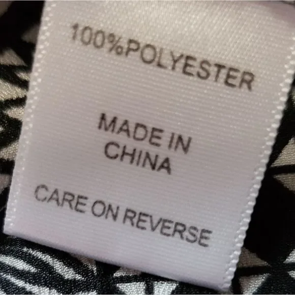 🔺️New York & Co Black & White High Neck Sleeveless Halter Top Large - Picture 11 of 11